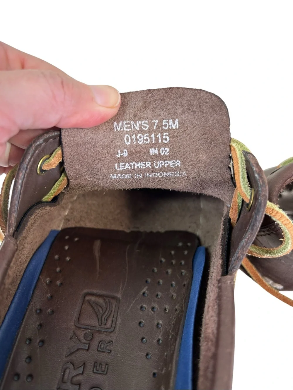 Sperry Top-Sider Authentic Original (A/O) 2-Eye Boat Shoes Leather Men’s 7.5